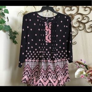 Top/Pink and black medium Blouse